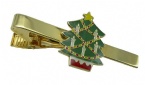 Chrismas tree tie bar, metal tie clip