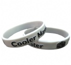 silicone braclets with raised custom logo